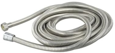 GUYTRM Flexibler Stahl-Brauseschlauch aus Premium-Edelstahl mit 3/4/5 Meter Länge for Haushaltsverlängerungs-Sanitärrohr-Zugrohr lingli(3 Meter)