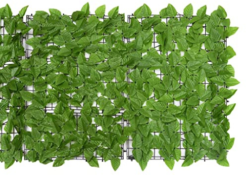Gecheer Balkon Sichtschutz mit Blättern Bespannung Terrasse Windschutz Sonnenschutz Balkonbespannung Balkonverkleidung 200x75 cm