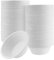 NokarOnline Paper Bowls 500ml Sugarcane Disposable Bowls – White Paper Bowls for Side Dishes, Salads, Soups & Desserts – Sturdy Compostable Bowls for Parties, Catering, and Everyday Use (50)