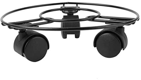 Homoyoyo Pflanzenroller Rund 25 cm Aus Metall – Hochwertiger Pflanzenständer Mit Rädern - Beweglicher Untersetzer Für Blumentöpfe - Ideal Für Topfpflanzen Im Garten Oder Auf Der Terrasse