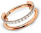 BelleVive G23 Titan Knorpelohrring gestapelter Clicker 16G CZ Doppel-/Dreifach-Septumringe Conch-Piercingschmuck Tragus, Helix-Ohrringe Nasenringe Creolen für Frauen, Rosegold, 12 mm