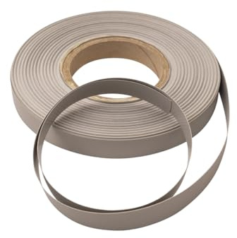 Planenscout Einfassband Polyester beidseitig PVC beschichtet B1 Breite 20mm Grau für Markisen, Stoff- und Planenkanten