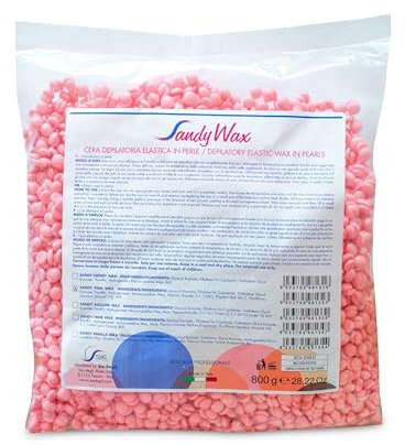 SIE-DEPIL Cera Brasiliana, 800g, Cera In Perle, Ceretta Brasiliana Professionale, Ceretta Senza Strisce, Per Pelli Sensibili, Rosa (800 grammi, Rosa)