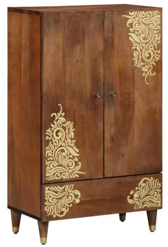 vidaXL Highboard Honigbraun 60 x 33 x 100 cm Massivholz Mango