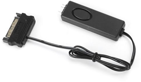 Vvikizy RGB Lighting Controller, RF Remote Control Fan Light Controller for 5V ARGB Equipments, Works with Pin PC Accessories 5V (Black)