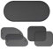 SICUEAUA Coche Parasol para Hyundai i20 2014-2020,Sombrilla con protección UV, Fácil instalación,Plegable,Compatible con la mayoría de los vehículos
