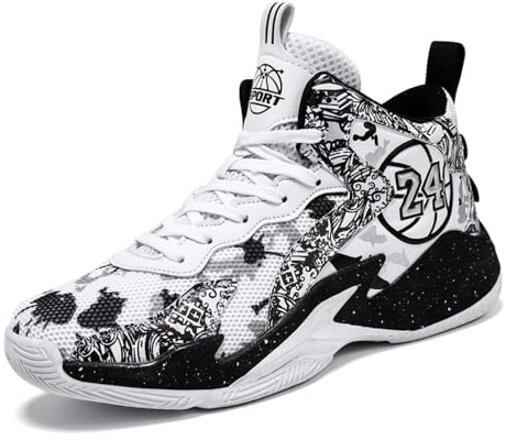 Basketball Shoes Men high top Trainers Men Sneakers for Women Comfortable Breathable Fashion Running Fashion Training Shoes Non-Slip Walking Upper