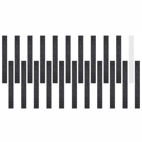 FINGERINSPIRE 40 Stück Filzhut Pflegestreifen Rechteckiges Hutgrößenband Schwarze Filzstreifen Mit Klebstoff Für Hutband Cowboy Baseball Fedora Kappen Größenversteller