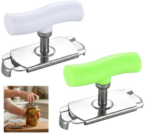 2 Pack Jar Opener for Weak Hands UK – Tin Openers for Arthritis Hand & Bottle Openers for Arthritic Hands, Adjustable Stainless Steel