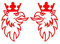 myrockshirt 2 x Greif Adler 15x10cm LKW Truck Trucker Aufkleber Anhänger Sticker `+ Bonus Testaufkleber Estrellina-Glückstern ®, gedruckte Montageanleitung, Versand erfol