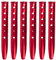 TRIWONDER Tent Pegs Metal Heavy Duty Sand Pegs Snow Tent Stakes U-Shaped Camping Pegs Aluminum Ground Pegs Tent Nails for Camping Picnic Beach (Red - U-shaped - 31cm)
