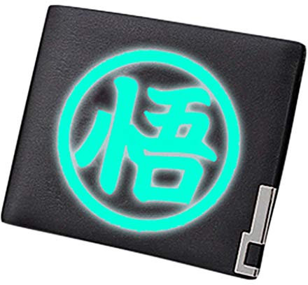 WANHONGYUE Dragon Ball Anime Lumineux Portefeuille Mince Homme Cuir Synthétique Poche à Monnaie Porte Carte Crédit Noir /1