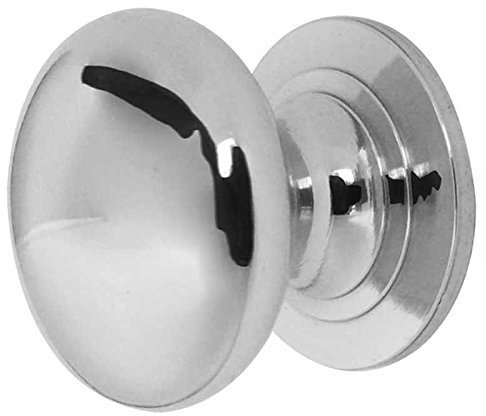 2XSolid Cupboard Knob 50mm Polished Chrome