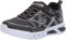 Skechers Jungen Flex-glow Dezlom Sneaker, Black Synthetic Textile Blue Lime Trim, 37 EU