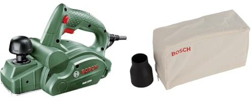 Rabot filaire Bosch - PHO 1500 (fer réversible de rabot en carbure, livré avec 1 clé six pans) + 1 sac à poussières en tissu