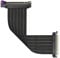 Cooler Master MasterAccessory Riser-Kabel PCIe 3.0 x16 Ver. 2 - EMI-geschirmtes, ultra-flexibles TPE-Kabel, verstärkte PCI-Steckplätze, Gold-Pin-Anschlüsse, ABS-Schutzgehäuse - 300 mm