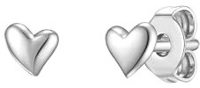 Glanzstücke München Damen Ohrstecker 925/- Sterling Silber rhodiniert Herz Silberohrstecker