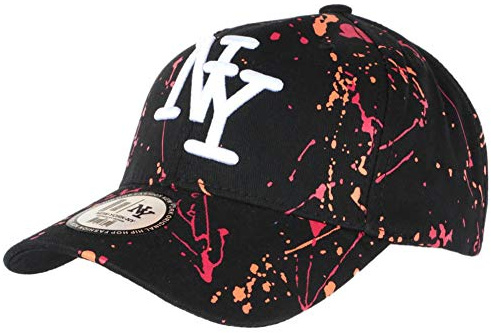 Hip Hop Honour Cap NY Rot Orange und Schwarz Look Original Tags Baseball Paynter – Größe: Einheitsgröße – Farbe: Rot – Unisex, rot, Einheitsgröße