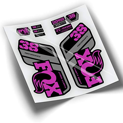 Aufkleber Gabel Fox 38 Performance 2021 zweifarbig WP438 Fuchsia