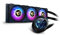 AORUS WATERFORCE X 360 AIO Liquid CPU Cooler, Rotatable Circular LCD Display with Micro SD Support, 360mm Radiator with 3X 120mm Low Noise ARGB Fans, Compatible with Intel LGA1700, 12 Volts