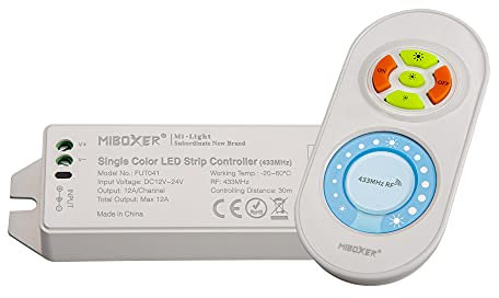 Milight LED Funk Dimmer 12V/24V DC 12A für einfarbige LED Streifen