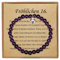 Geschenke für 16 Geburtstag Mädchen Amethyst Armband mit Herz Anhänger aus Sterling Silber Süße 16 Geschenke für Mädchen mit Message Card und Geschenkbox
