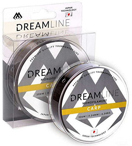 Mikado Karpfenschnur DREAMLINE CARP 0,24mm-0,30mm / 300m Angelschnur Feederschnur Monofil TOP (0,30mm/9,73kg/300m)