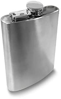 EUROXANTY Flasque de poche en acier inoxydable | Flacon pour le Transport du Whisky, Vodka, Rhum et d'autres Liqueurs | Flasque discrète, parfaite comme Cadeau pour Homme | Flacon de Voyage inox