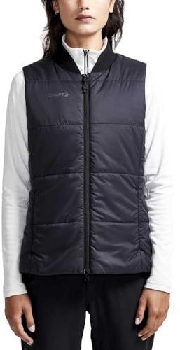 Craft Core Light Steppweste Damen schwarz aus recyceltem Polyester
