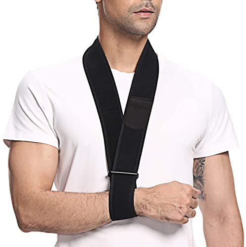 supregear Armschlinge Schulter, Einstellbare Armschlaufe Schulterschlinge für Frauen, Männer, Teenager, Leichte Sling für verletztes Gelenk, Zerrissene Rotator Manschette, Dislokation