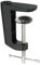 PATIKIL 0.29/M10 Filettatura Foro Scrivania Tavolo Montaggio Morsetto, Universale Regolabile C Forma Scrivania Morsetto per Microfono Braccio Scrivania Lampade Stand, Nero