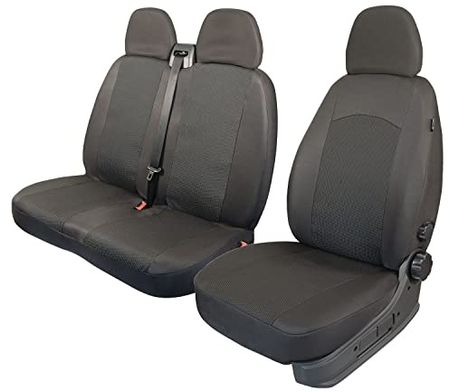 ewaschbaer Sitzbezüge Universal Schonbezüge Bus 1+2 kompatibel mit Mercedes Vito W447