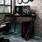 Bussandri Exclusive - Gaming-Schreibtisch mit ZZ-Gestell Schwarz und Rot 110x60x75 cm