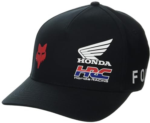 Fox Racing Herren Fox X Honda Flexfit-Mütze Hut, Schwarz, Large