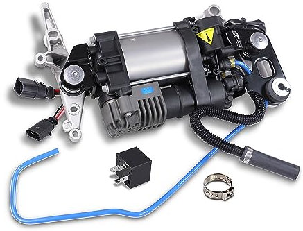 ATEC Germany 1x Kompressor Druckluftanlage mit Halterung Kompatibel mit PORSCHE CAYENNE (92A), VW TOUAREG (7P5, 7P6)
