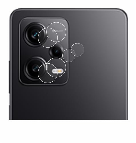 BROTECT Protector Pantalla para Xiaomi Redmi Note 12 Pro 5G (SÓLO Cámara) Protector Transparente (2 Unidades) Anti-Huellas