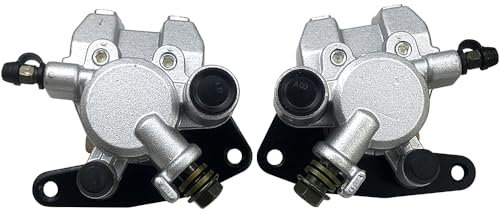 Mabutingti Front Left Right Brake Calipers & Pads for Yamaha Raptor Banshee Grizzly Warrior Wolverine Kodiak Big Bear YFM 125 250 350 400 450 660 YFZ450 with Brake Pads