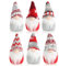 com-four® 6X Premium Weihnachts-Wichtel 15cm - Weihnachtsdeko - Dekoartikel - winterliche Zwergen-Figur - skandinavische Deko-Trolle - schwedischer Gnom mit Bart (6 Stück - norwegisch 1)