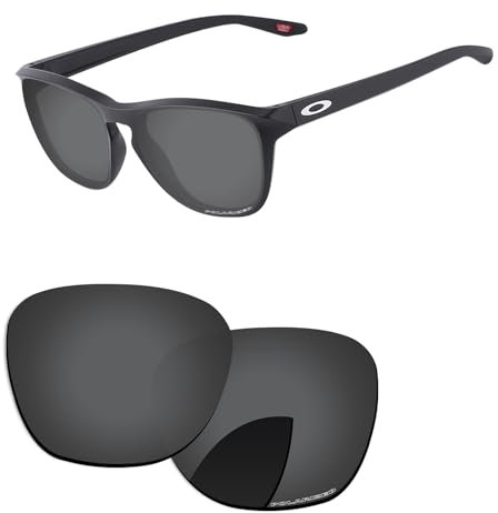 PapaViva Lentes de repuesto para Oakley Manorburn OO9479, negro, gris, Manorburn