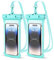 HAISSKY Wasserdicht Handyhülle [2 Stück] IPX8 wasserdichte Handytaschen Wasserfeste Hülle für Schwimmen, Unterwasser Handytasche für iPhone 15 14 13 12 Pro Max Sumsung, Smartphone bis zu 7,2 Zoll