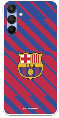 Schutzhülle für Samsung Galaxy A15 5G FC Barcelona BarÇa, transparentes Schild zum Schutz Ihres Handys. Flexible Silikonschicht mit offizieller Lizenz FC Barcelona