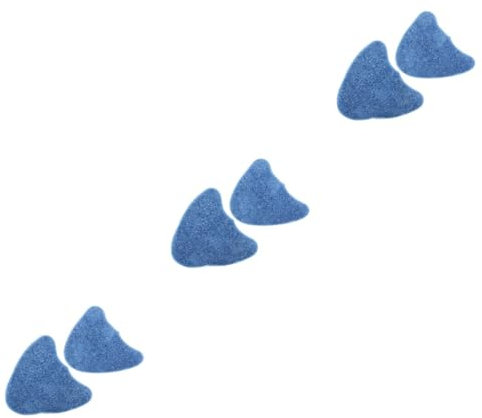 PRETYZOOM 6 Piezas almohadillas de limpieza de microfibra blue trapeadores de microfibra reutilizables trapeador de piso reutilizable mopa microfibra almohadillas de trapeador de vapor