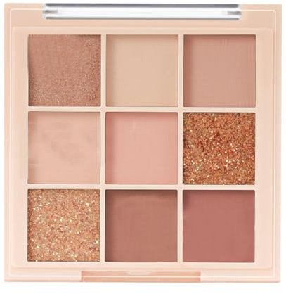 Palette Di Ombretti, Polvere Morbida E Liscia Opaca, Trucco Occhi Ipoallergenico, Palette Di Ombretti Marrone Rosa Nudo Per Donna.