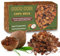 GOTVUGE Kokoschips Pflanzen Substrat, Bio Kokosnussschalenziegel mit niedrigem EC- und pH-Ausgleich, leicht erweiterbares Kokosfaser-Mulchmedium für Gartenblumen & Reptilienbeete (1 Stück)