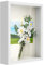 Anhow Marco de Fotos 3D para Rellenar, Marco de Fotos 3D, Marco de Objetos Profundos, 20 x 25 cm, con Cristal Transparente para Mesa y Pared, Color Blanco, 3 cm