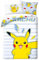 Kinder Wende Bettwäsche Pokémon Go Pikatchu Renforcé – 140 x 200cm + 70 x 90cm 100% Baumwolle Pokemon Kinderbettwäsche Öko Tex