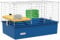 PawHut Guinea Pig Cage Chinchillas Rabbit Small Animal Cage with Ramp, Dish, Water Bottle, 71 x 46 x 47cm, Blue