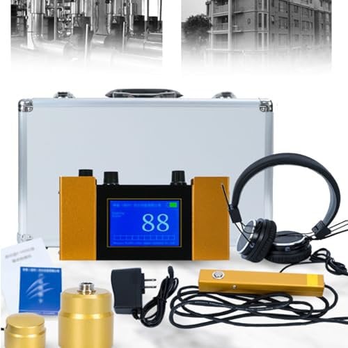 Detector de Fugas de Agua subterránea para Uso doméstico y Exterior, Sensor detector de Fugas de Agua Profesional de Alta precisión, detección de Fugas con Pantalla Digital