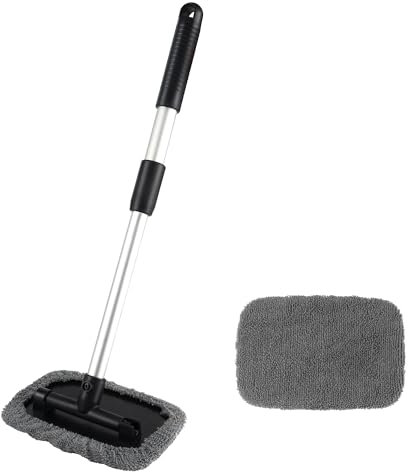 JSMTKJ Pulitore per Parabrezza Auto, Auto Parabrezza Pulitore Spazzola, Spazzola Pulizia Lavaggio Auto per Pulizia Veicoli finestrini Interni ed Esterni