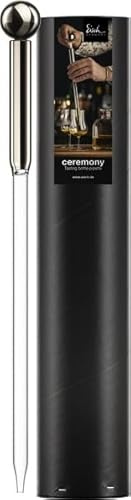 Dekomiro Eisch Tasting Bottle Pipette CEREMONY platin 992/1 in Geschenkröhre mit Glastuch